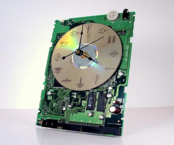 Recycled Circuit Board Clock