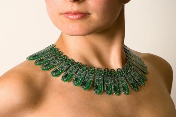 Recycled Circuit Board Necklace