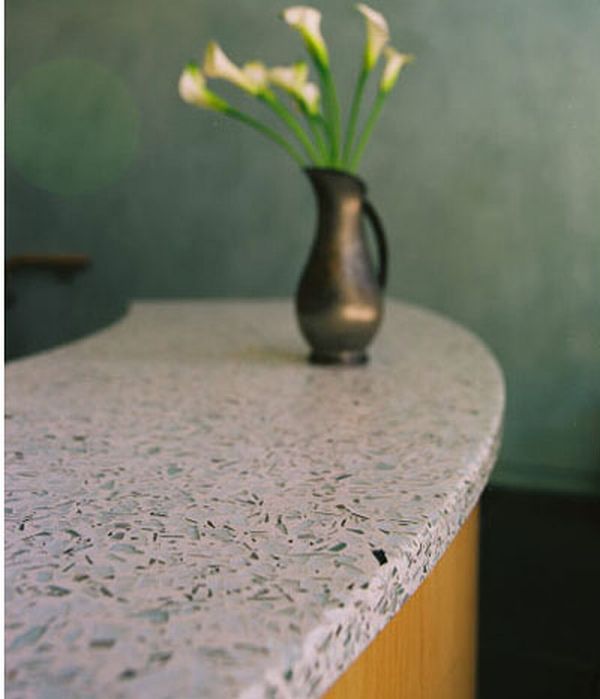 Recycled kitchen counter tops