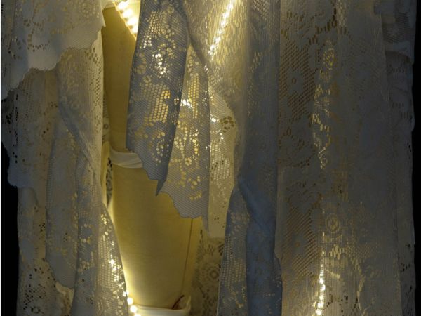 Recycled LED lit wedding gown 3