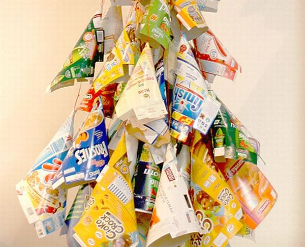 Recycled Packaging Boxes Christmas Tree