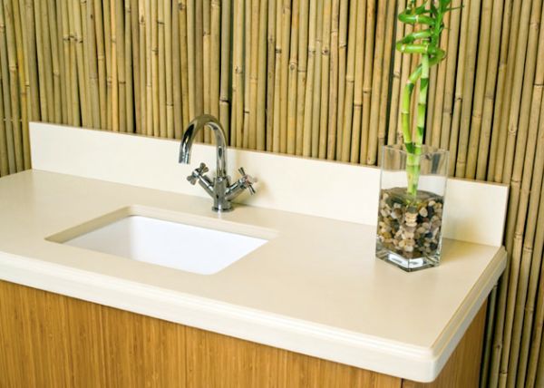 Recycled paper and bamboo countertop