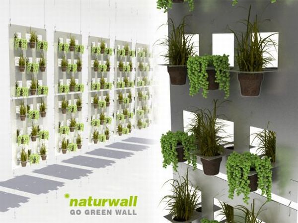 Recycled plastic cup vertical wall