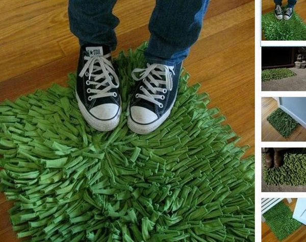 Recycled t-shirt rug