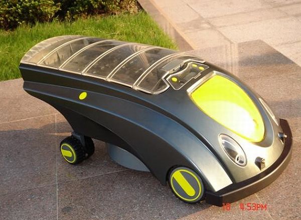 Solar-powered lawn mower