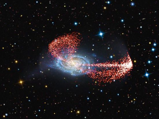 spiral galaxies fill space with remnants of galact