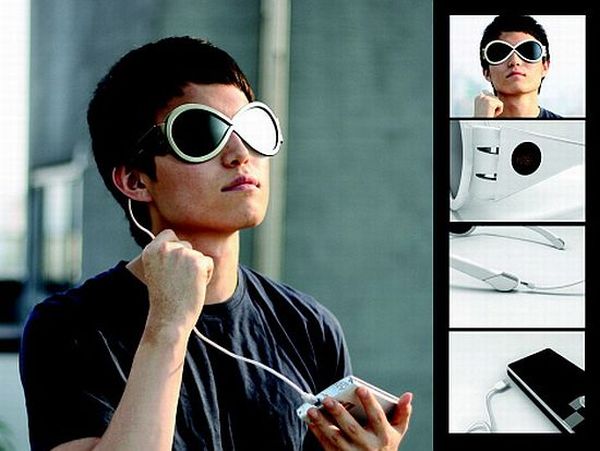 Solar powered sunglasses