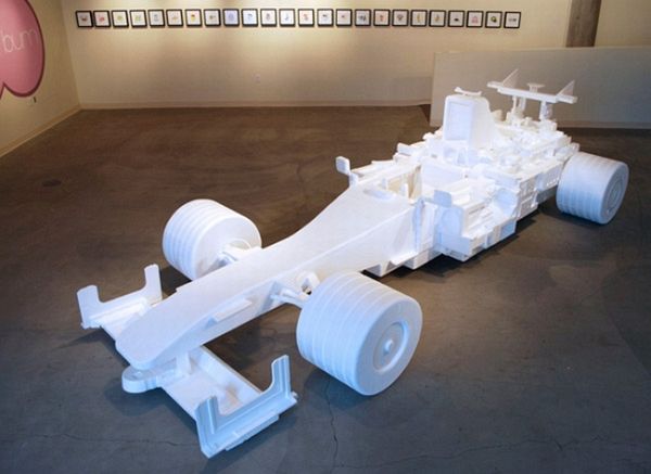 Sytrofoam f1 racecar