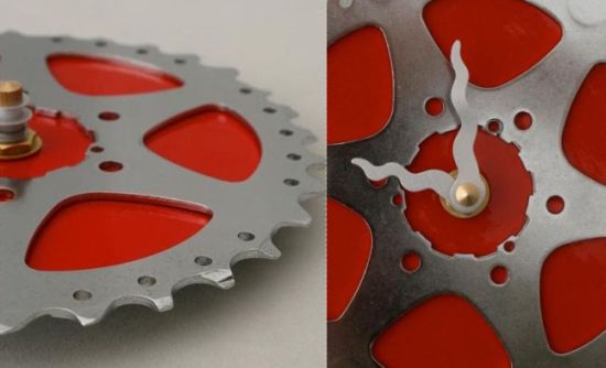 upcycled bike gear clock 2