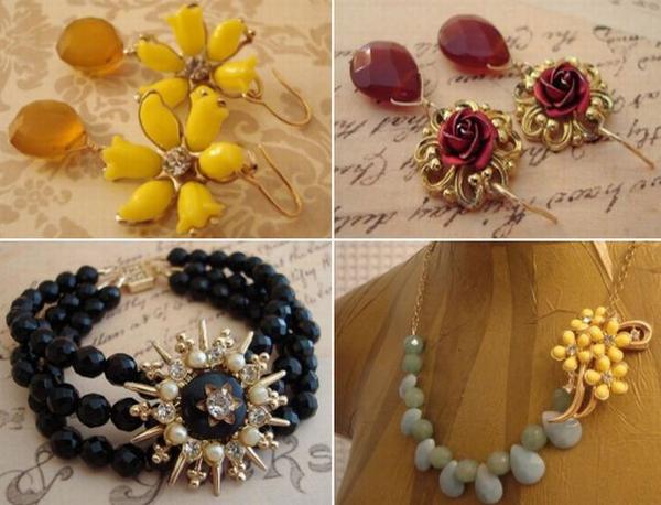 upcycled vintage jewelry