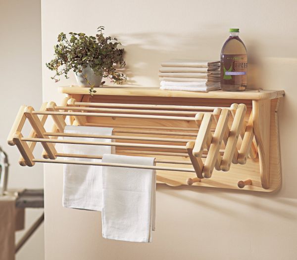 Wooden drying rack