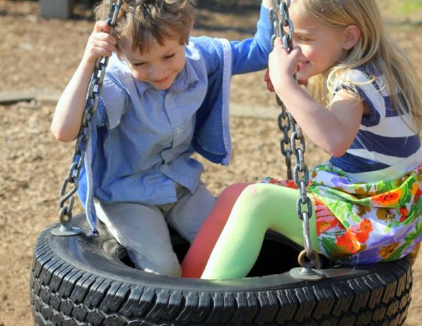 Recycled Old tires Swing