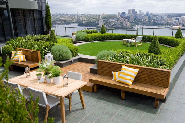 Urban roof garden