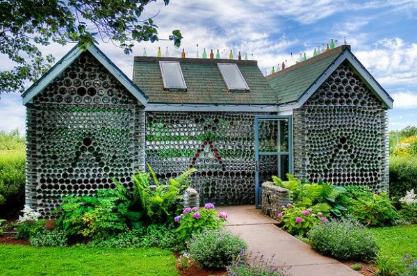 recycled Bottle house