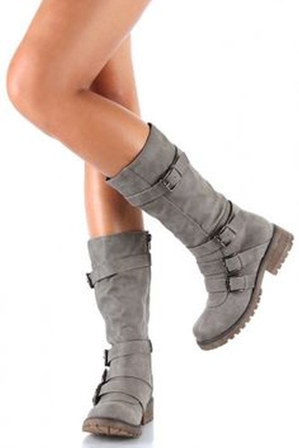 Buy boots with solid bottom treads