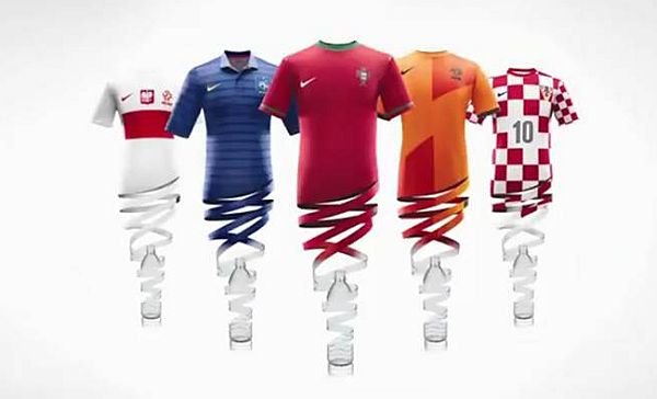 soccer shirts made out of plastic bottles