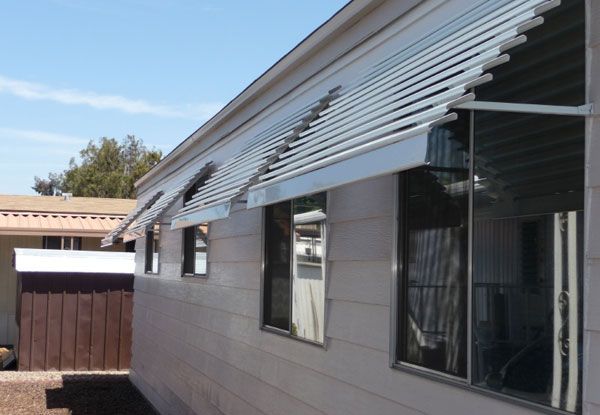 Install awnings over windows