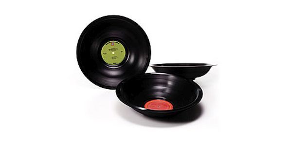 Recycled record bowls
