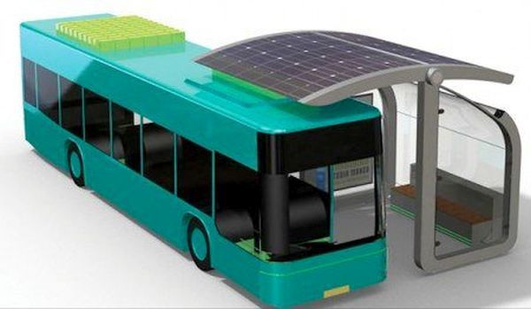 ATC Wireless Solar Charger Bus stop for E-Buses