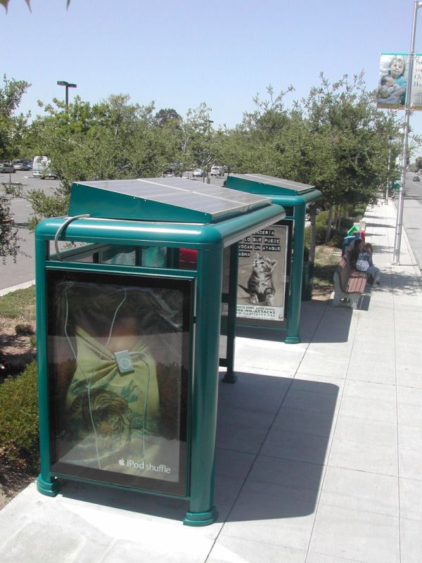 Solar Powered Bus Stops in California