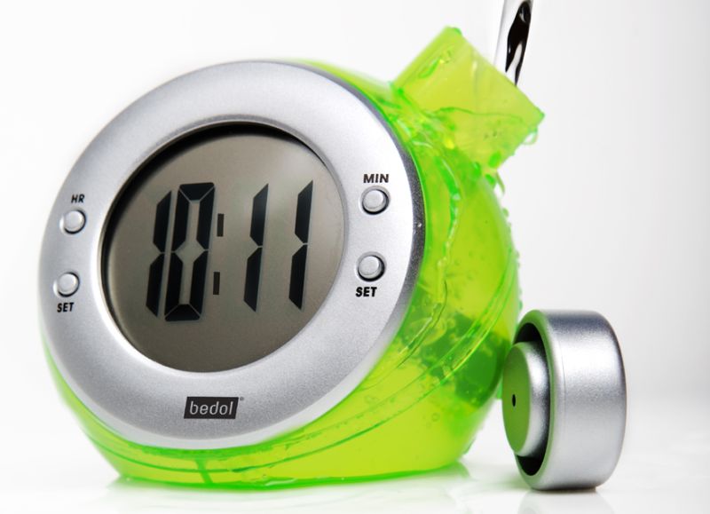 Water-Powered Travel Alarm Clock
