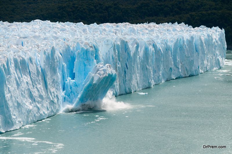 Polar ice caps melting