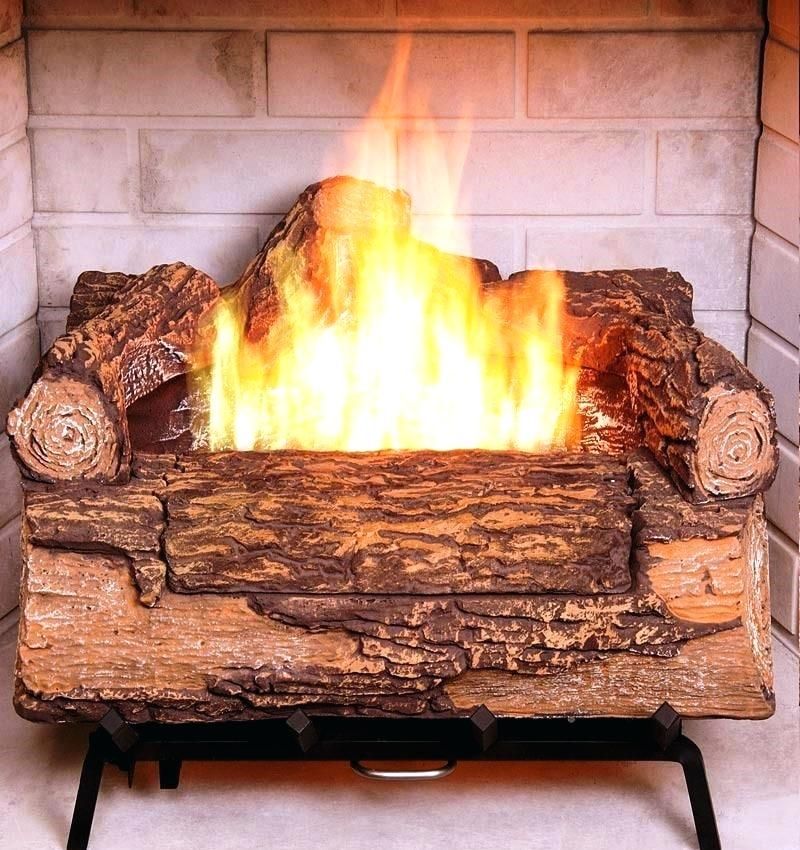artificial wooden fire logs