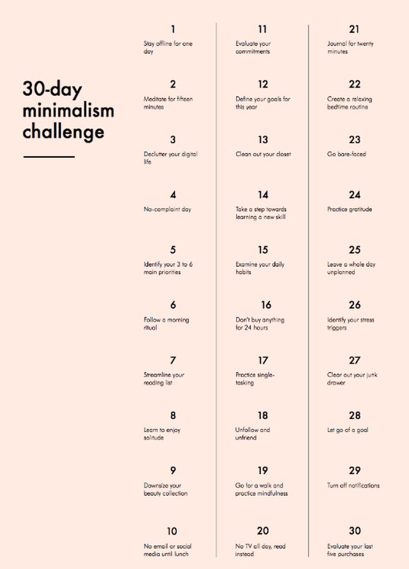 Blogger Anuschka Rees founded the 30-Day Minimalism Challenge