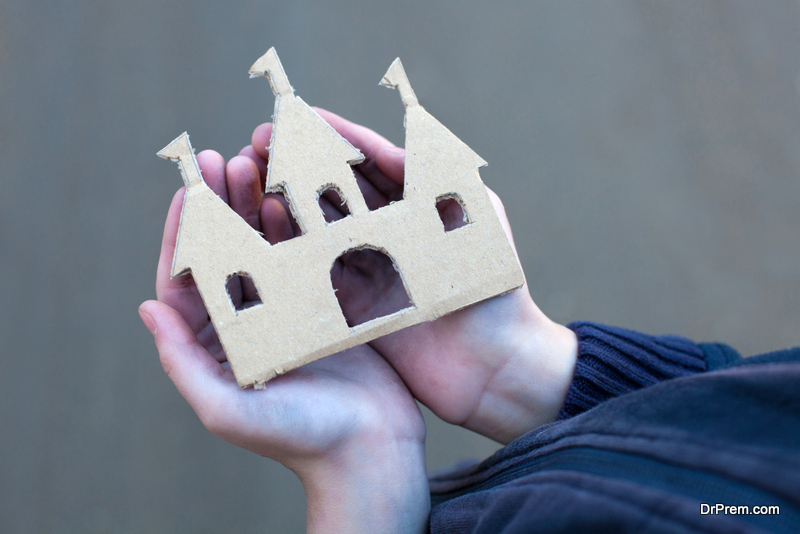 cardboard castle