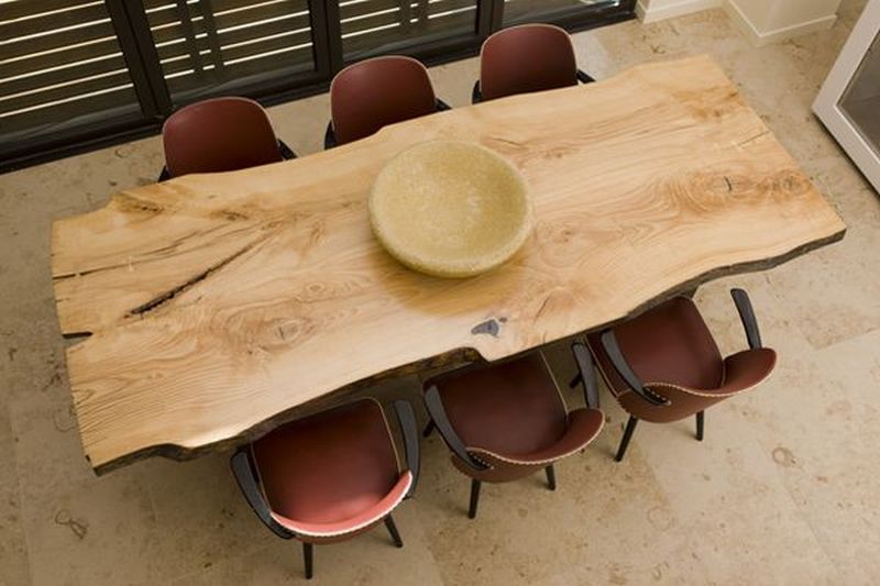 make dining table using recycled wood