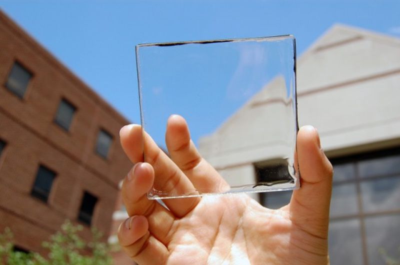 Transparent solar panel