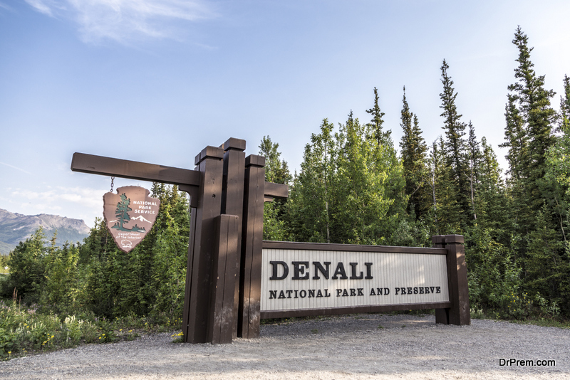 Denali National Park and Preserve Sign