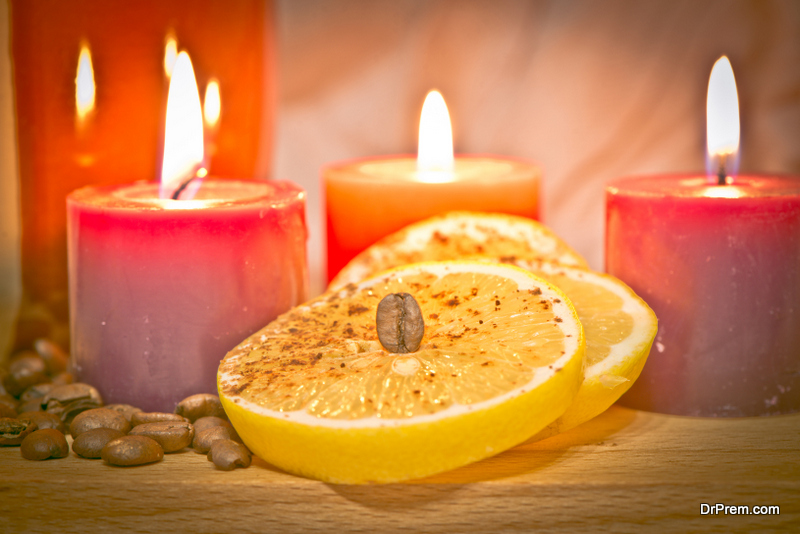 Lemon candles