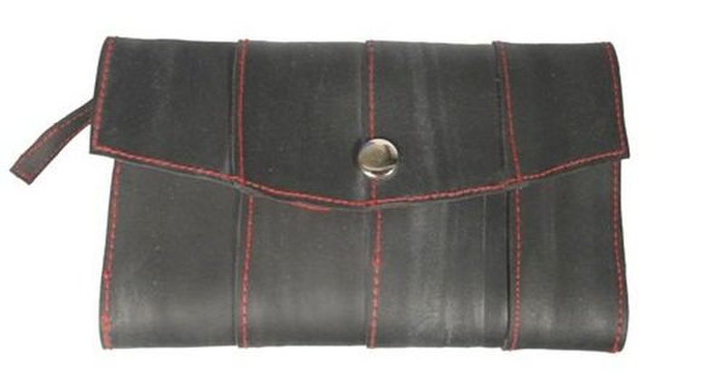 Women’s wallet made from waste tire tubes