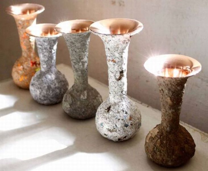 Traditional copper vases