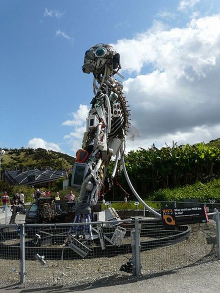 WEEE Man Sculpture of Recycled Monstrosity