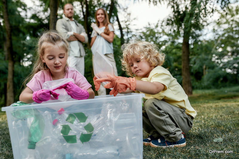 Recycling helps to reduce the amount of waste