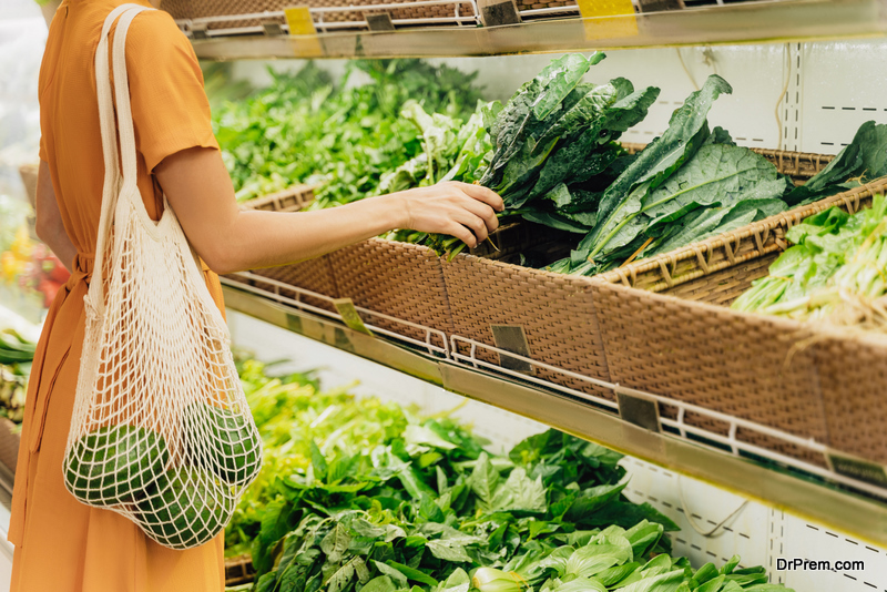 shopping for food in large quantities