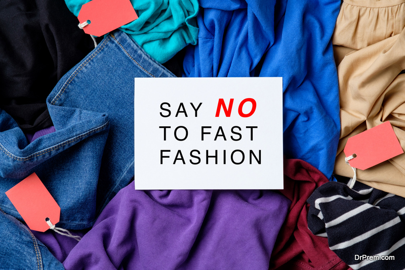 Say No To Fast Fashion sign